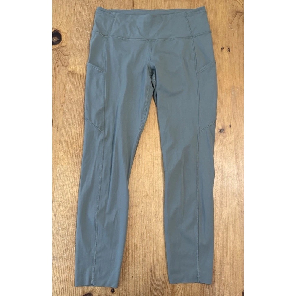 Lululemon Fast and Free Leggings‎ 25in Green Olive Sage Size 10